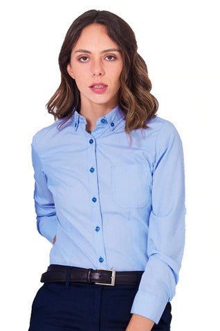 CAMISA FORMAL MANGA LARGA MUJER