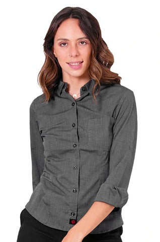 CAMISA FORMAL MANGA LARGA MUJER