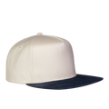Gorra plana arena con negro