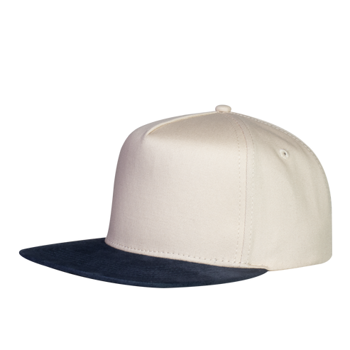 Gorra plana arena con negro