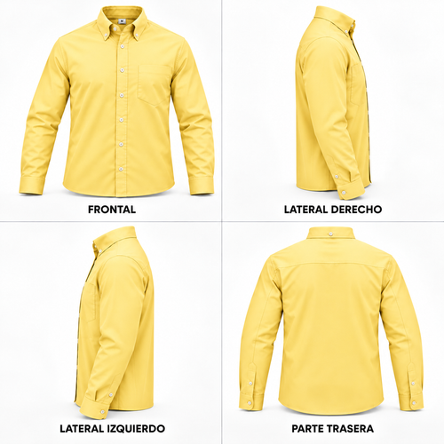 camisa oxford amarillo
