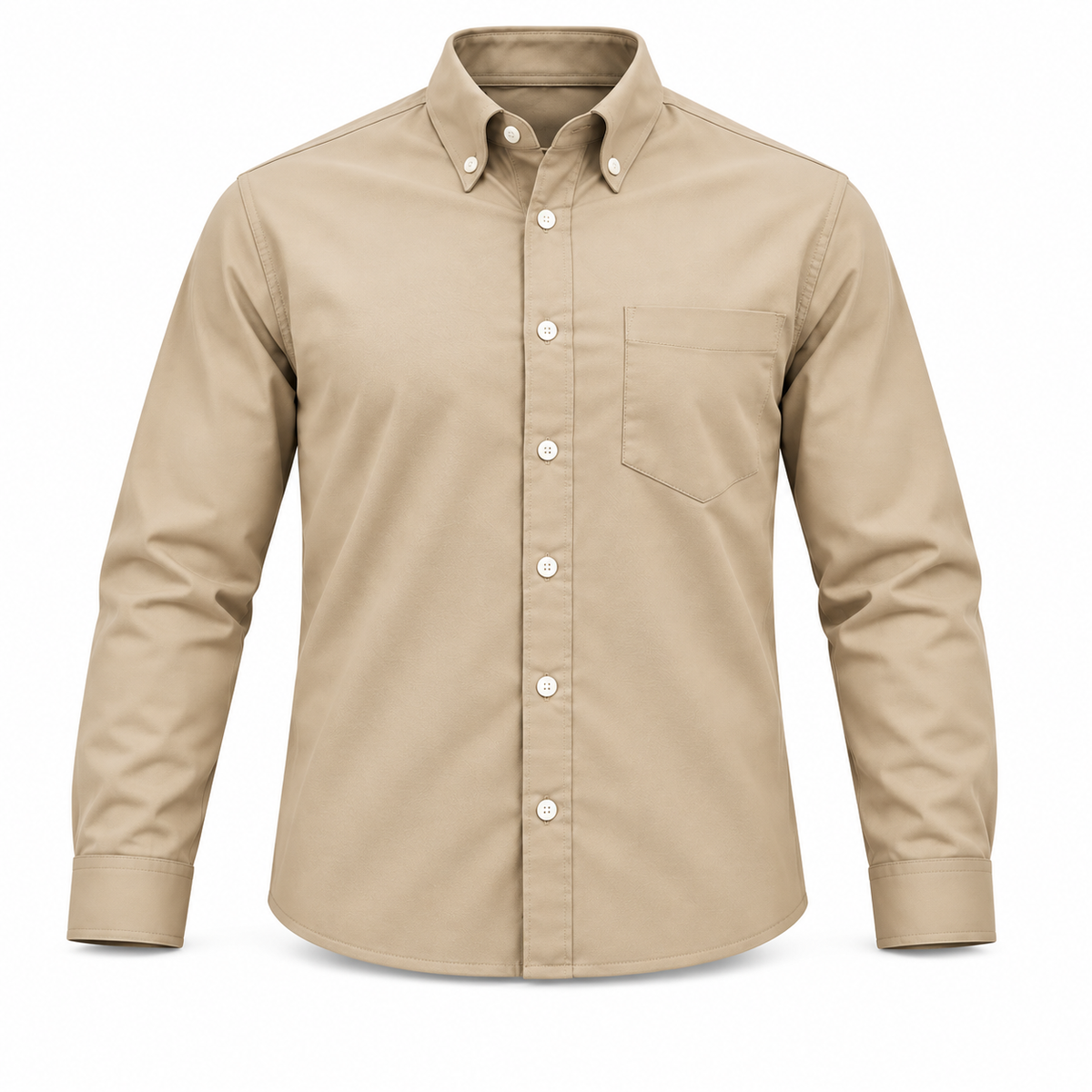 camisa gabardina beige