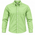 camisa oxford verde claro