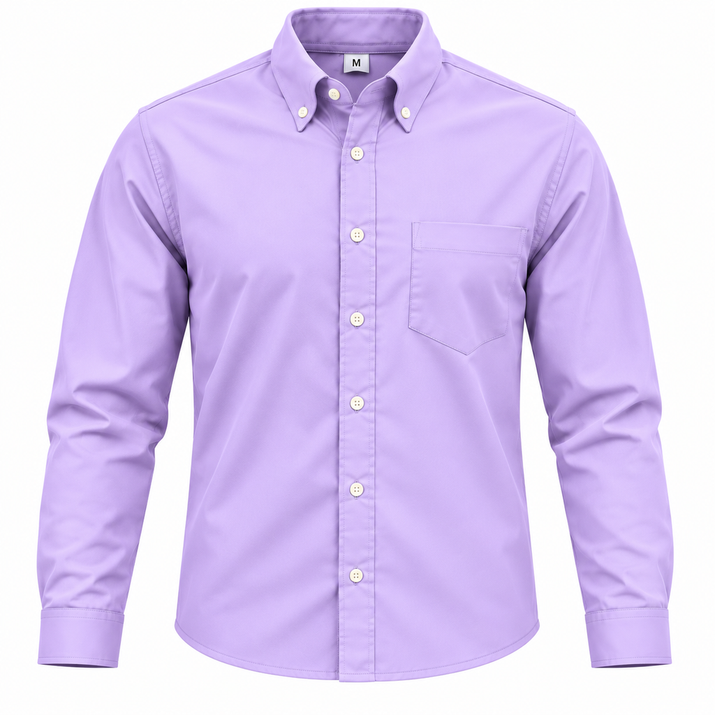 camisa oxford lila