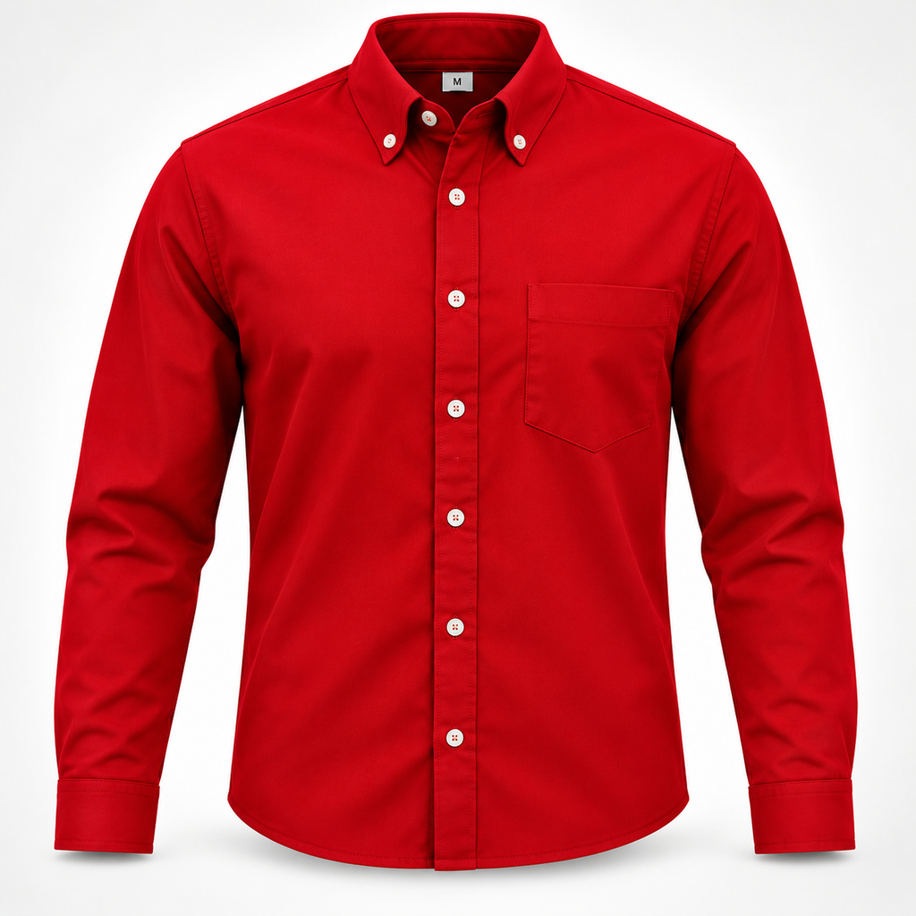 camisa gabardina color rojo