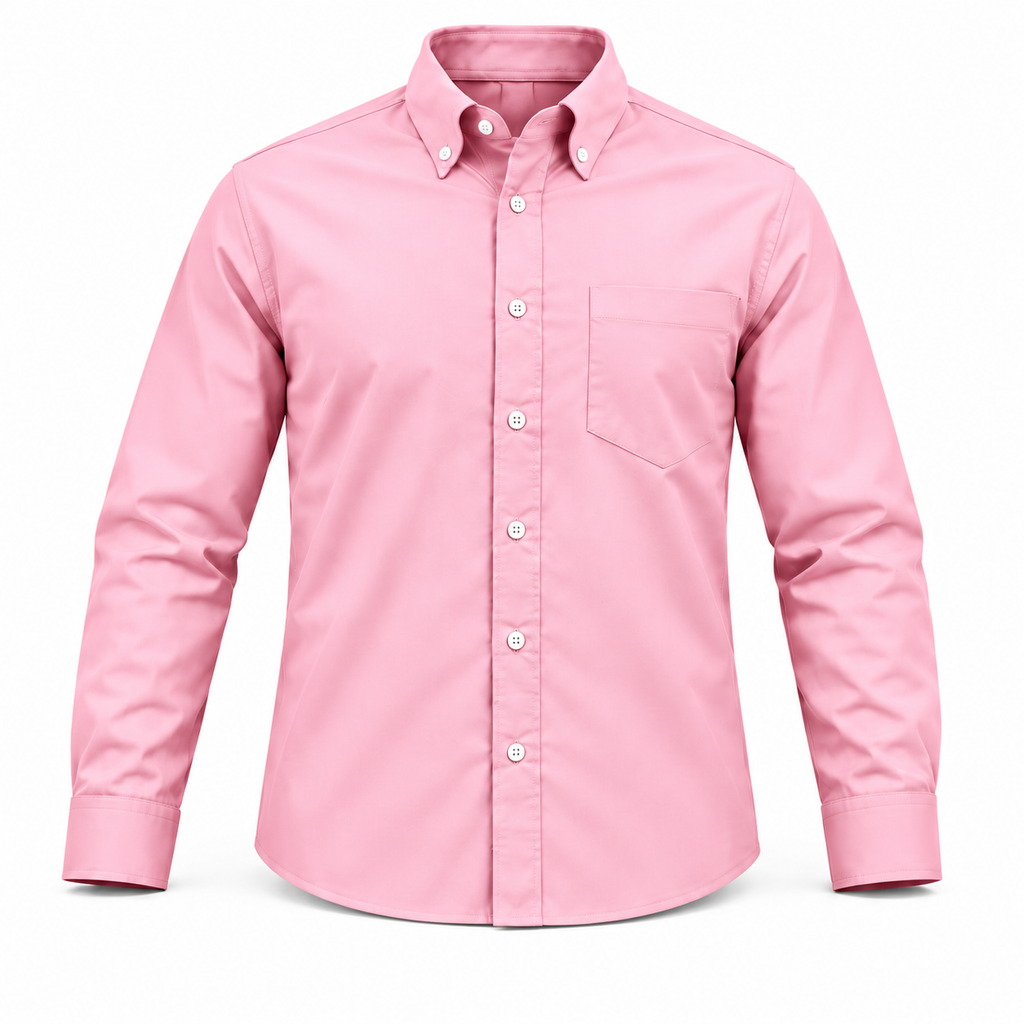 camisa oxford rosa