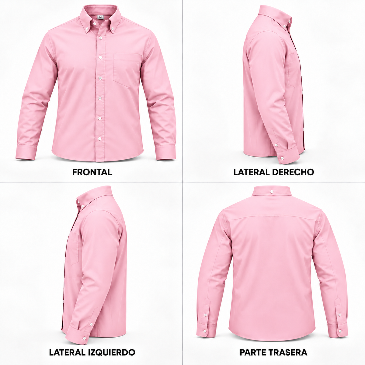 camisa oxford rosa