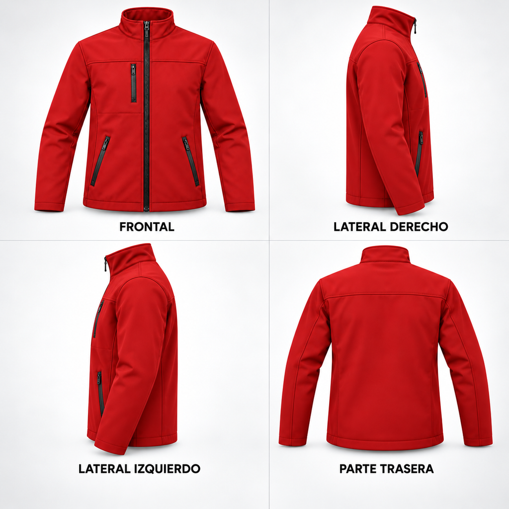 chamarra neopreno roja