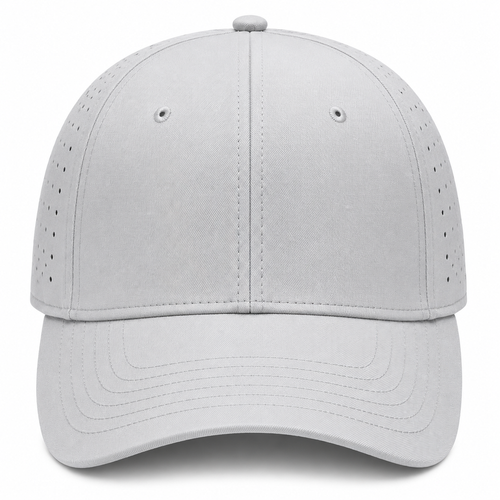 gorra deportiva poliester color gris claro