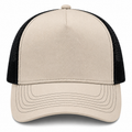 gorra truker beige con negro