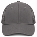 gorra truker gris con malla gris