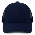 Gorra azul con malla azul