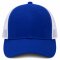 gorra azul rey con malla blanca