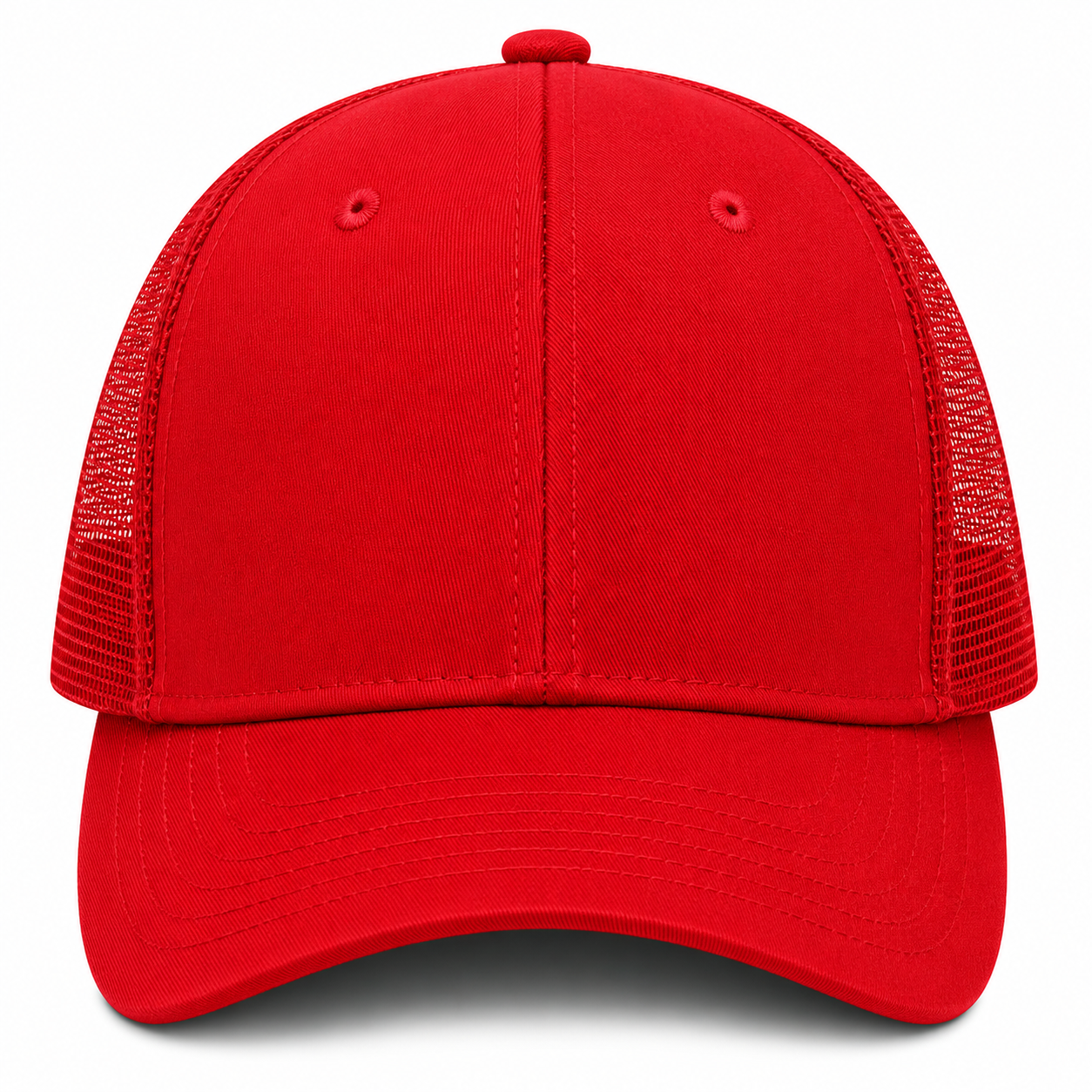 gorra roja con malla roja