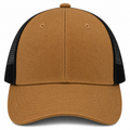 gorra cafe con malla negra