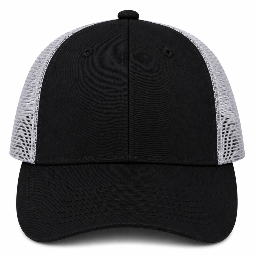 gorra negra con malla gris