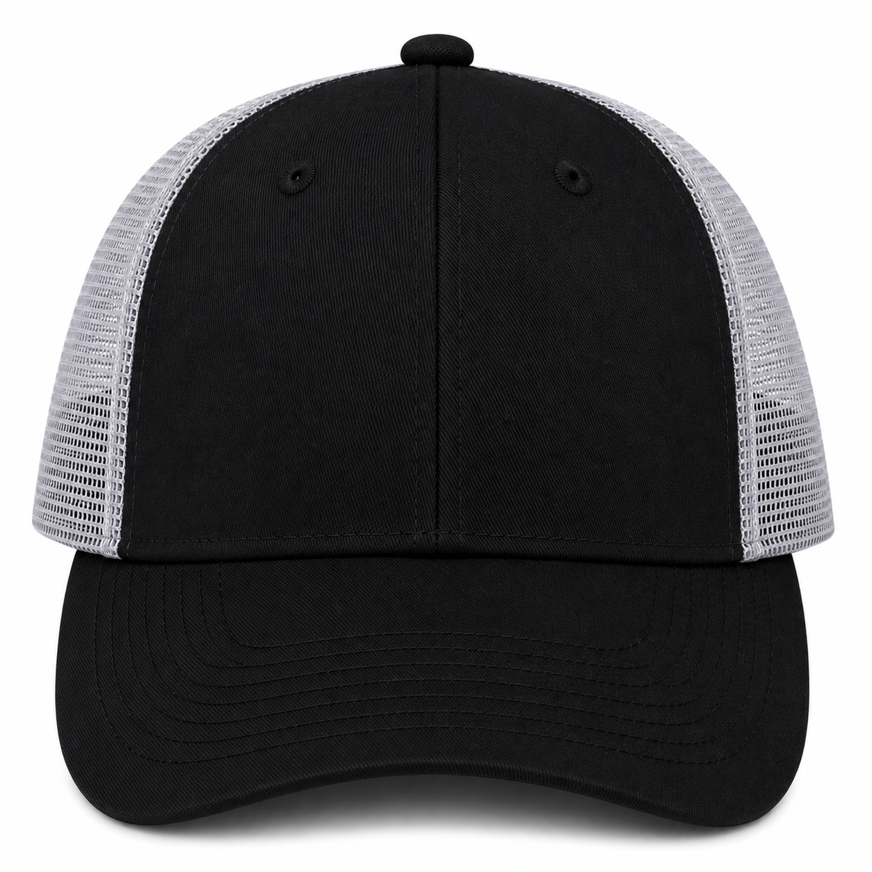 gorra negra con malla gris