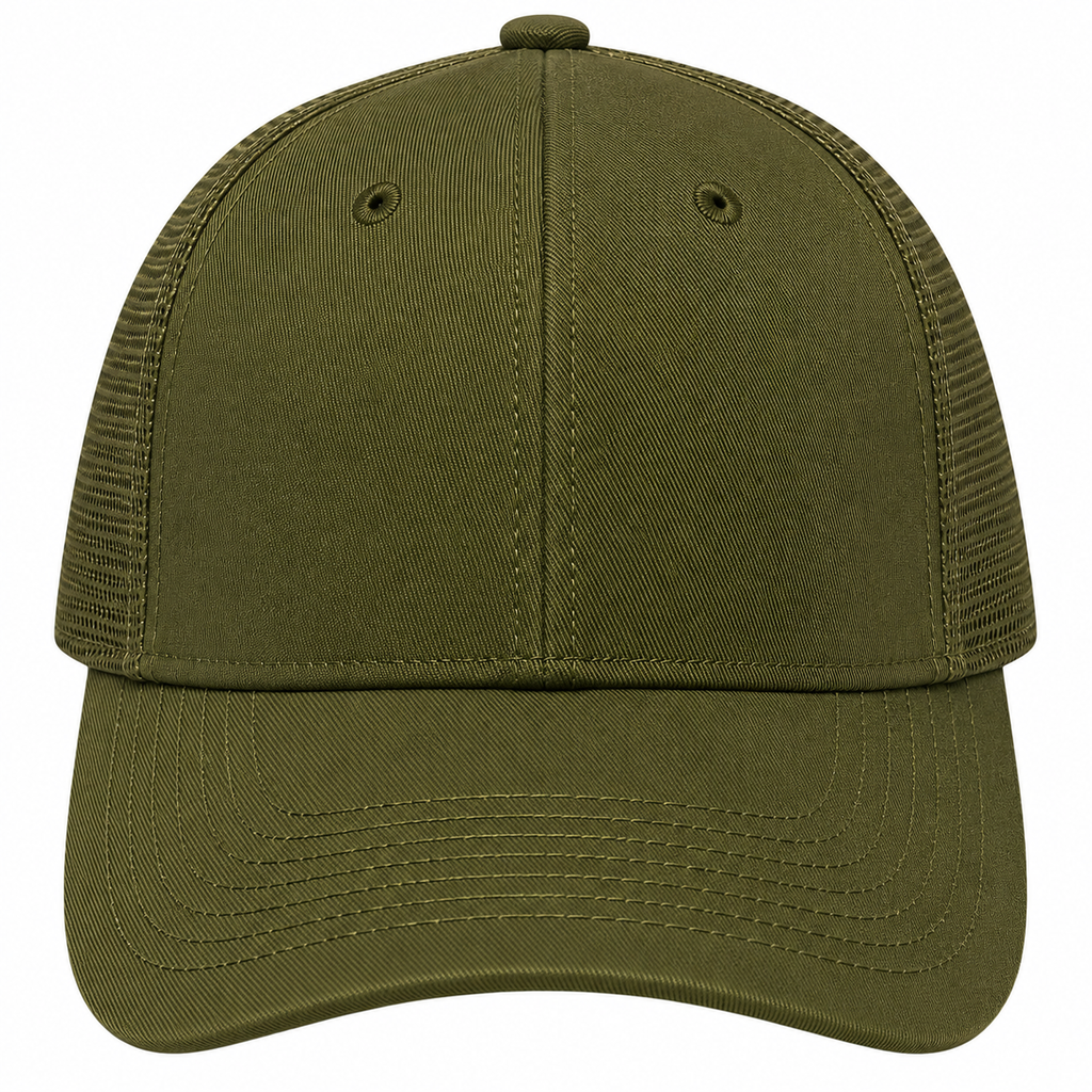 Gorra truker gabardina olivo