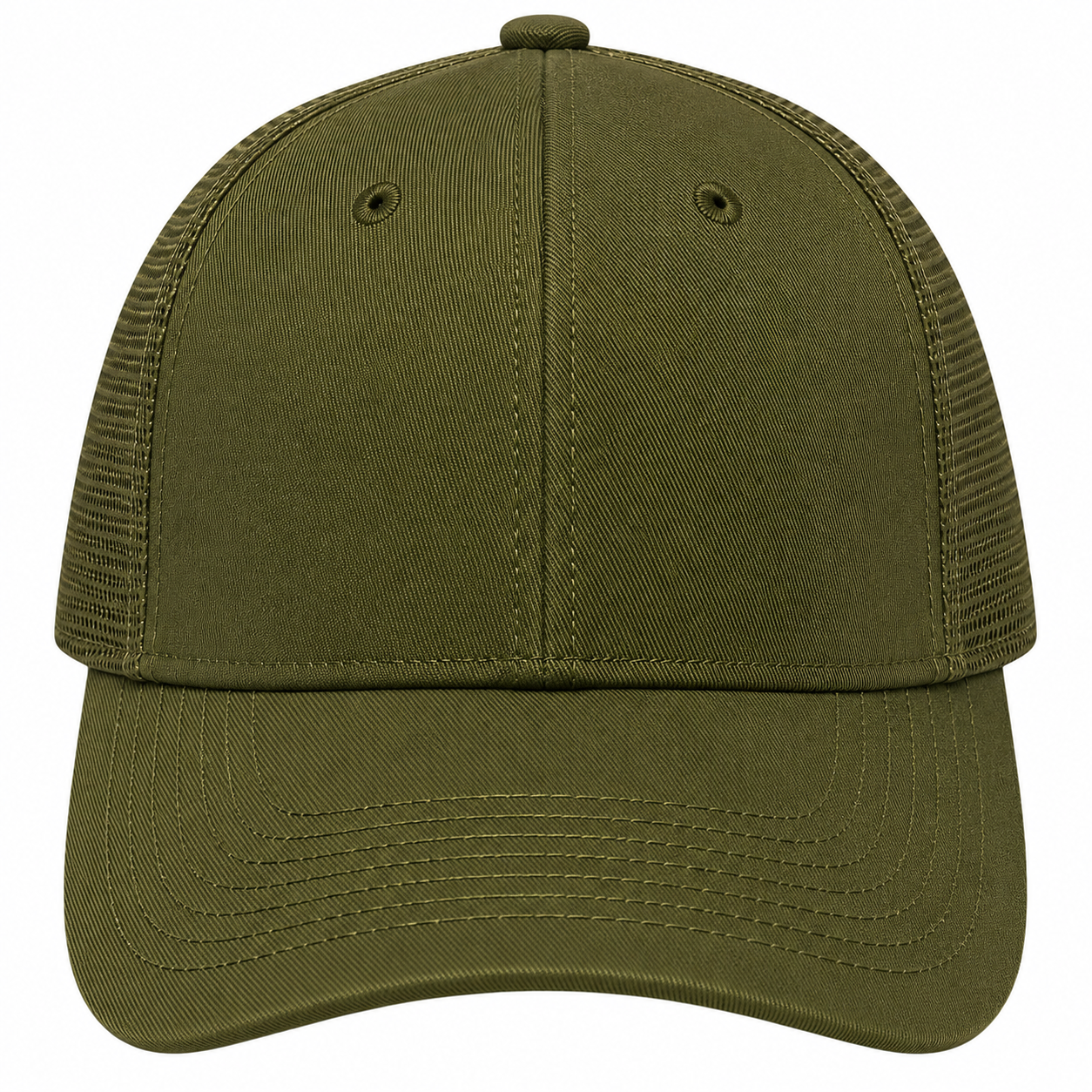 Gorra truker gabardina olivo