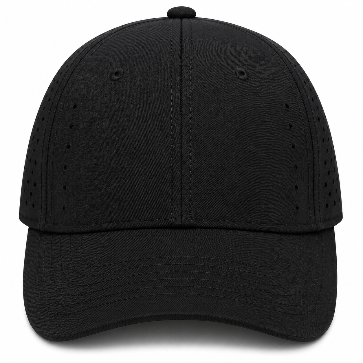 Gorra deportiva poliester negro
