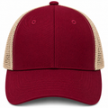 gorra truker vino con beige