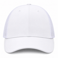 gorra truker blanca  con malla blanca