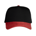 Gorra Negra/roja gamuza