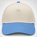 gorra gabardina beige con azul claro
