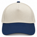 gorra gabardina beige con azul marino