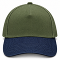 gorra gabardina verde con mezclilla