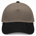 gorra gabardina cafe con negro